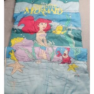 Disney 1990 The Little Mermaid‎ Sleeping Bag Ariel With Twin Sheet Set Princess